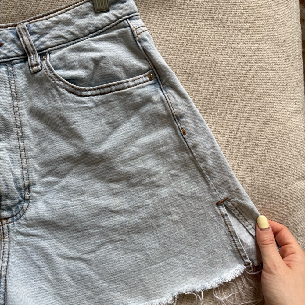 WeWoreWhat Bell Flare Denim Shorts